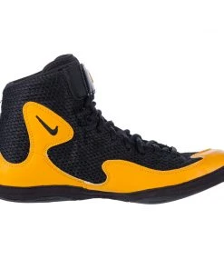 Nike Inflict Wrestling Shoes - Black/orange, 325256077