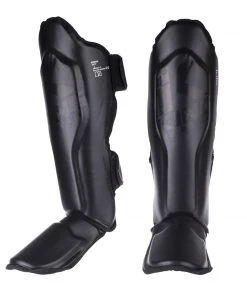 King Pro Boxing Shin Guards - Black/black, KPB-SGBB1