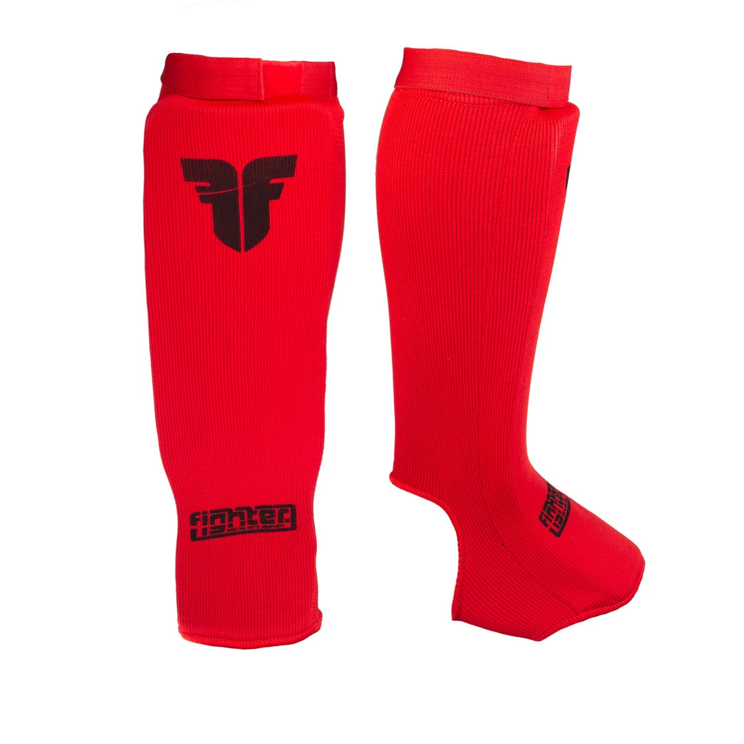 PROTECTION Fighter Shin Instep Guard Competition - Red, FSG-003R 3 PROTECTION Fighter Shin Instep Guard Competition - Red, FSG-003R