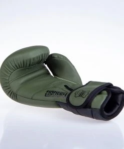 Fighter Boxing Gloves Sparring - Matt Khaki/black, FBG-002KB