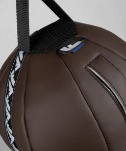 TRAINING Fighter Punch Ball With Base MF-PRO - Brown/gold 12 TRAINING Fighter Punch Ball With Base MF-PRO - Brown/gold