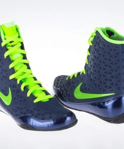 Nike KO Boxing Shoes - Blue/neon Green, 839421413 17 Nike KO Boxing Shoes - Blue/neon Green, 839421413