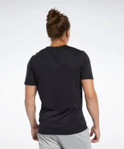 Reebok Workout Ready Tee - Black, FK6180 Training T-Shirts 13 Reebok Workout Ready Tee - Black, FK6180 Training T-Shirts