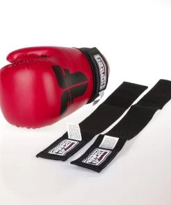 Fighter Open Gloves Strap - Dark Red, FOG-001R