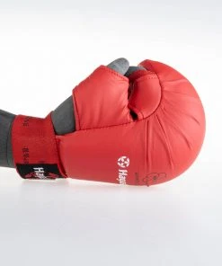 Hayashi Karate Fist Protector TSUKI With Thumb (WKF Approved) - Red, 238