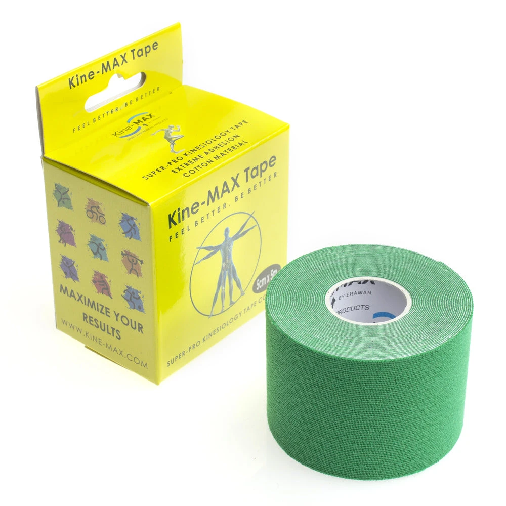 KinesioMAX Kine-MAX Super Pro Cotton - Green, KTSCGRE01 3 KinesioMAX Kine-MAX Super Pro Cotton - Green, KTSCGRE01