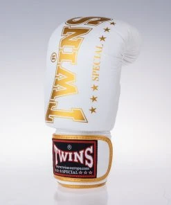 Boxing Gloves Twins - White/gold, BGVL-8-WHITE