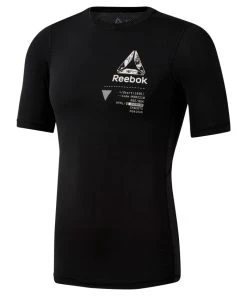 Reebok Graphic Compression Tee - Black, DP6560