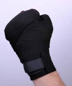 Fighter Strap Gel Hand-Wraps - Black/red, FGW-001BR