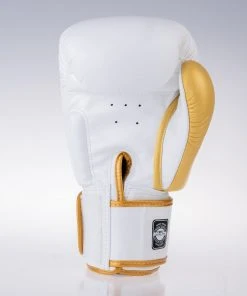 Boxing Gloves Twins - White/gold, BGVL-8-WHITE