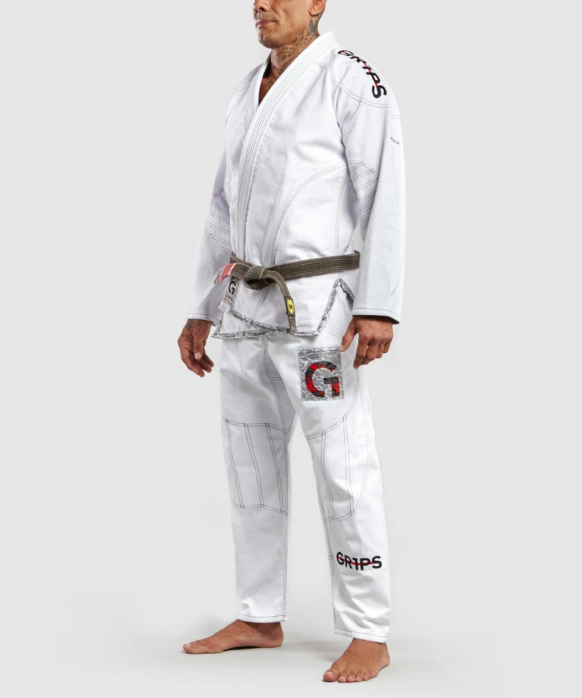 Grips Armadura 2.0 BJJ Kimono Camo - White, G10129-WHI 7 Grips Armadura 2.0 BJJ Kimono Camo - White, G10129-WHI