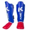 King Professional Shin Guards - Blue/white, SGKNL-BLU-WHI