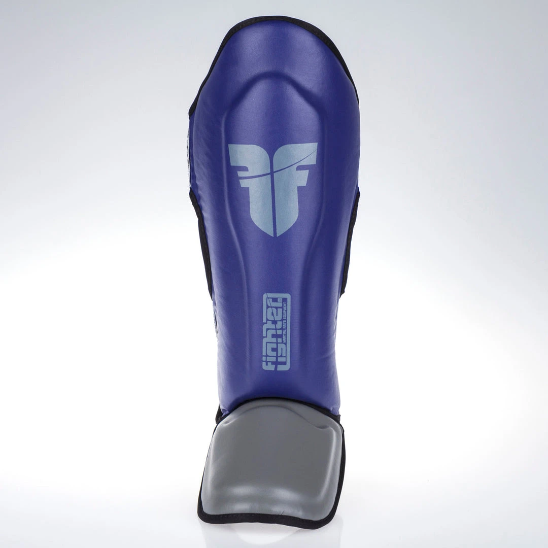 Fighter Shinguards Thai Classic - Blue/grey, JE1573BLG PROTECTION 7 Fighter Shinguards Thai Classic - Blue/grey, JE1573BLG PROTECTION