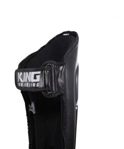 King Pro Boxing Shin Guards - Black/white PROTECTION