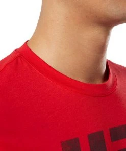 Reebok UFC Fan Gear Logo Tee - Red, DU4585 10 Reebok UFC Fan Gear Logo Tee - Red, DU4585