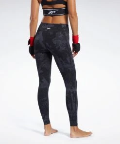 Pants Reebok Combat Jacquard Lux Tights, FK2429 10 Pants Reebok Combat Jacquard Lux Tights, FK2429
