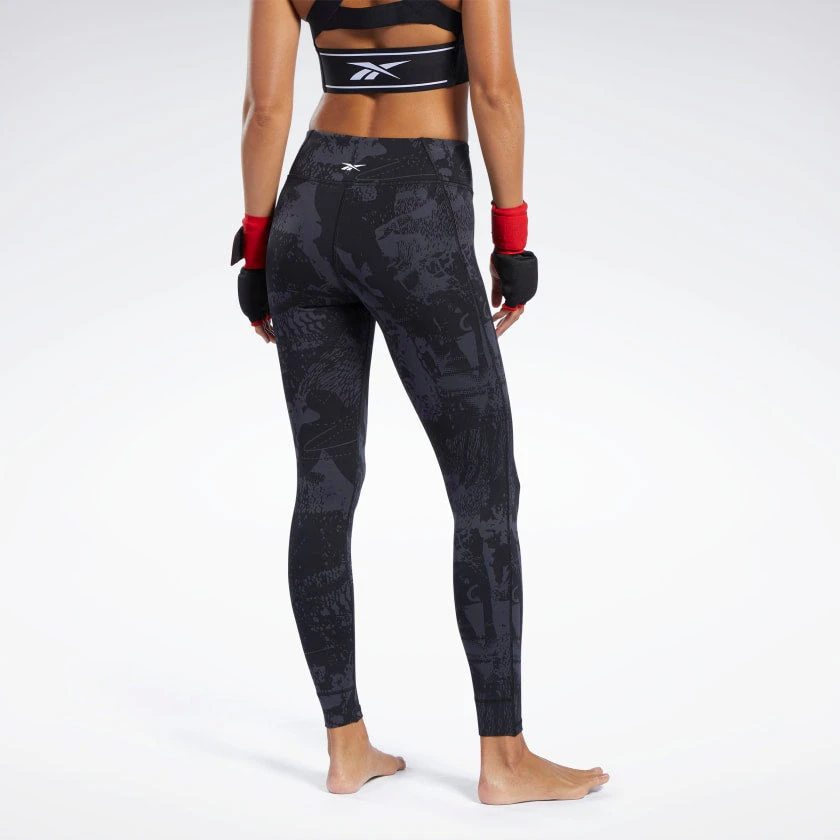Pants Reebok Combat Jacquard Lux Tights, FK2429 6 Pants Reebok Combat Jacquard Lux Tights, FK2429