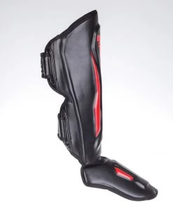 Fighter Shinguards Thai Ergo - Black/red, FSG-004BR PROTECTION 14 Fighter Shinguards Thai Ergo - Black/red, FSG-004BR PROTECTION