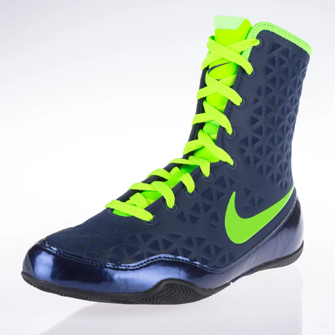 Nike KO Boxing Shoes - Blue/neon Green, 839421413 9 Nike KO Boxing Shoes - Blue/neon Green, 839421413