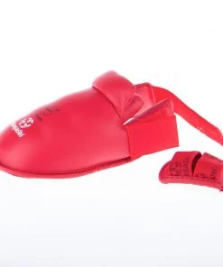 Hayashi PROTECTION Karate Kickprotector - Instep And Shin WKF - Red, 343-4N 21 Hayashi PROTECTION Karate Kickprotector - Instep And Shin WKF - Red, 343-4N