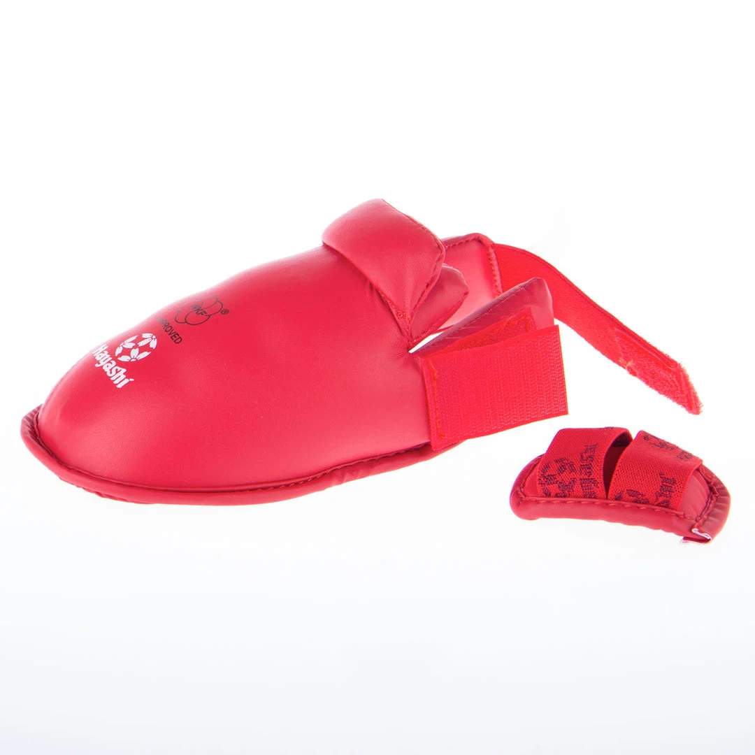 Hayashi PROTECTION Karate Kickprotector - Instep And Shin WKF - Red, 343-4N 12 Hayashi PROTECTION Karate Kickprotector - Instep And Shin WKF - Red, 343-4N