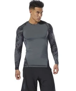 Reebok Jacquard Rashguard - Black, DQ1982