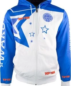 Hoody TOP TEN WAKO - White/blue, 19321-16