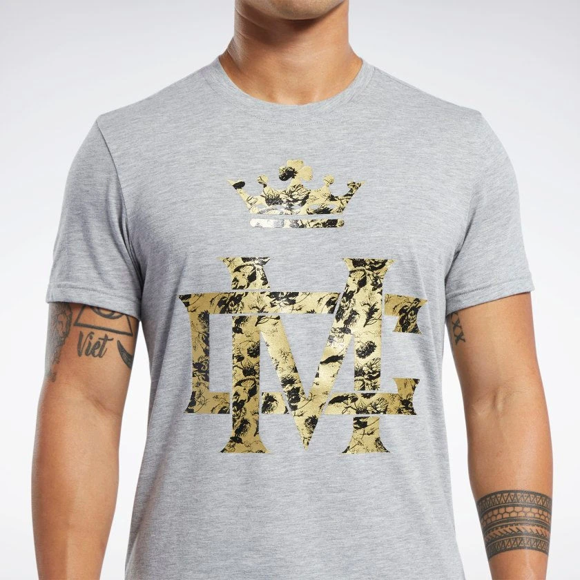 Reebok Combat Conor McGregor Tee - Grey, FM1493 8 Reebok Combat Conor McGregor Tee - Grey, FM1493