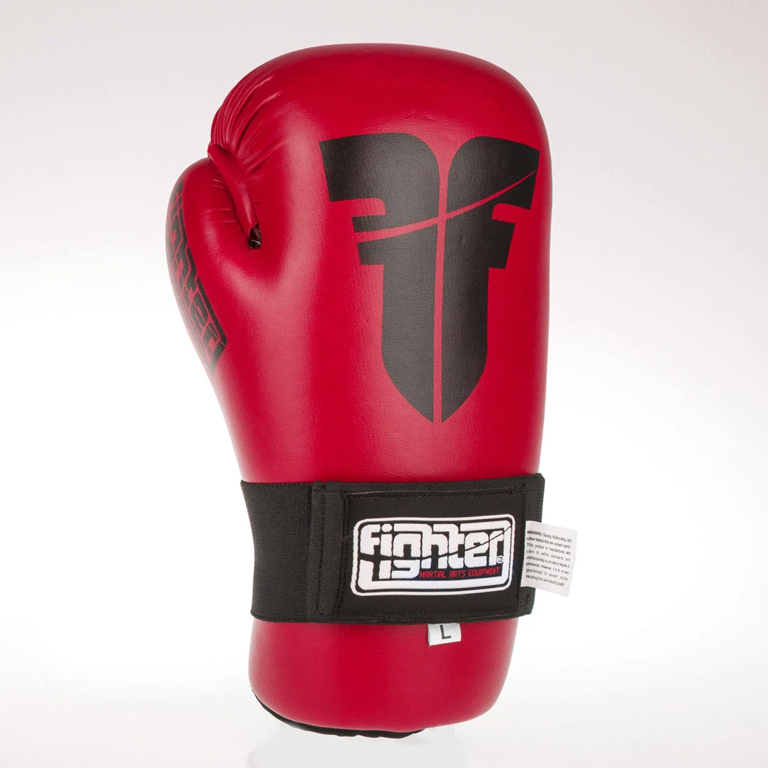 Fighter Open Gloves Strap - Dark Red, FOG-001R 12 Fighter Open Gloves Strap - Dark Red, FOG-001R