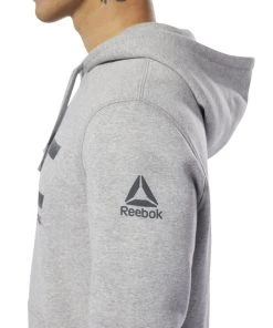 Reebok UFC Fan Hood - Grey, DU4577 Hoodies 12 Reebok UFC Fan Hood - Grey, DU4577 Hoodies