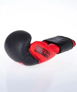 Fighter Boxing Gloves SPLIT-red/black, FBG-001BR 19 Fighter Boxing Gloves SPLIT-red/black, FBG-001BR