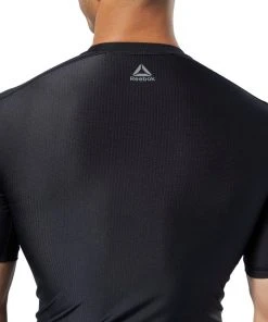 Reebok Training T-Shirts Workout Graphic Compression Tee - Black, EC0960 12 Reebok Training T-Shirts Workout Graphic Compression Tee - Black, EC0960