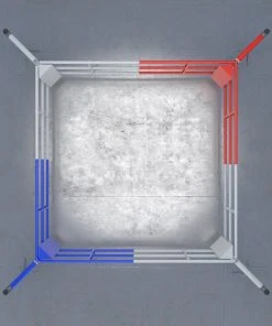 Floor Boxing Ring Fighter With 3 Ropes, BRF-NF TRAINING 8 Floor Boxing Ring Fighter With 3 Ropes, BRF-NF TRAINING