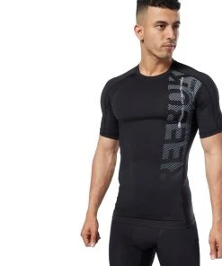 Reebok Training T-Shirts Workout Graphic Compression Tee - Black, EC0960 14 Reebok Training T-Shirts Workout Graphic Compression Tee - Black, EC0960