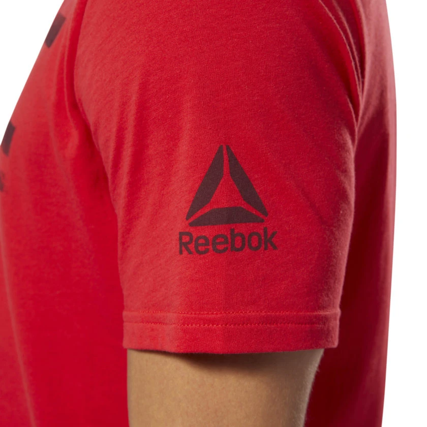 Reebok UFC Fan Gear Logo Tee - Red, DU4585 4 Reebok UFC Fan Gear Logo Tee - Red, DU4585