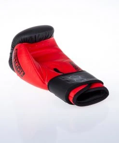 Fighter Boxing Gloves SPLIT-red/black, FBG-001BR