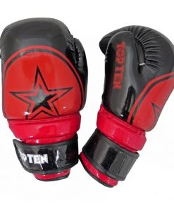 GLOVES Pointfighter TOP TEN Glossy BLOCK Star - Black/red, 21655-94