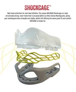 SAFE JAWZ SAFEJAWZ Nitro Mouthguard - Grey/yellow PROTECTION 13 SAFE JAWZ SAFEJAWZ Nitro Mouthguard - Grey/yellow PROTECTION