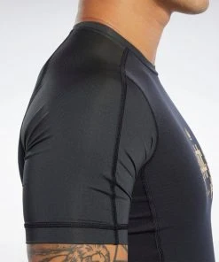 Reebok Combat CMG Rash Guard - Black, FM1494 Rash Guards