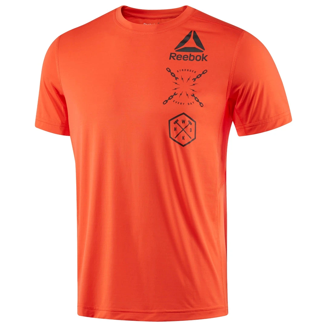 Reebok Activchill Graphic Tee - Orange, BK3968 T-Shirts 4 Reebok Activchill Graphic Tee - Orange, BK3968 T-Shirts