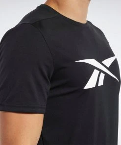 Reebok Workout Ready Tee - Black, FK6180 Training T-Shirts 11 Reebok Workout Ready Tee - Black, FK6180 Training T-Shirts