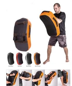 Fighter Kicking Shield - MULTI GRIP - Black/neon, FKSH-04 TRAINING