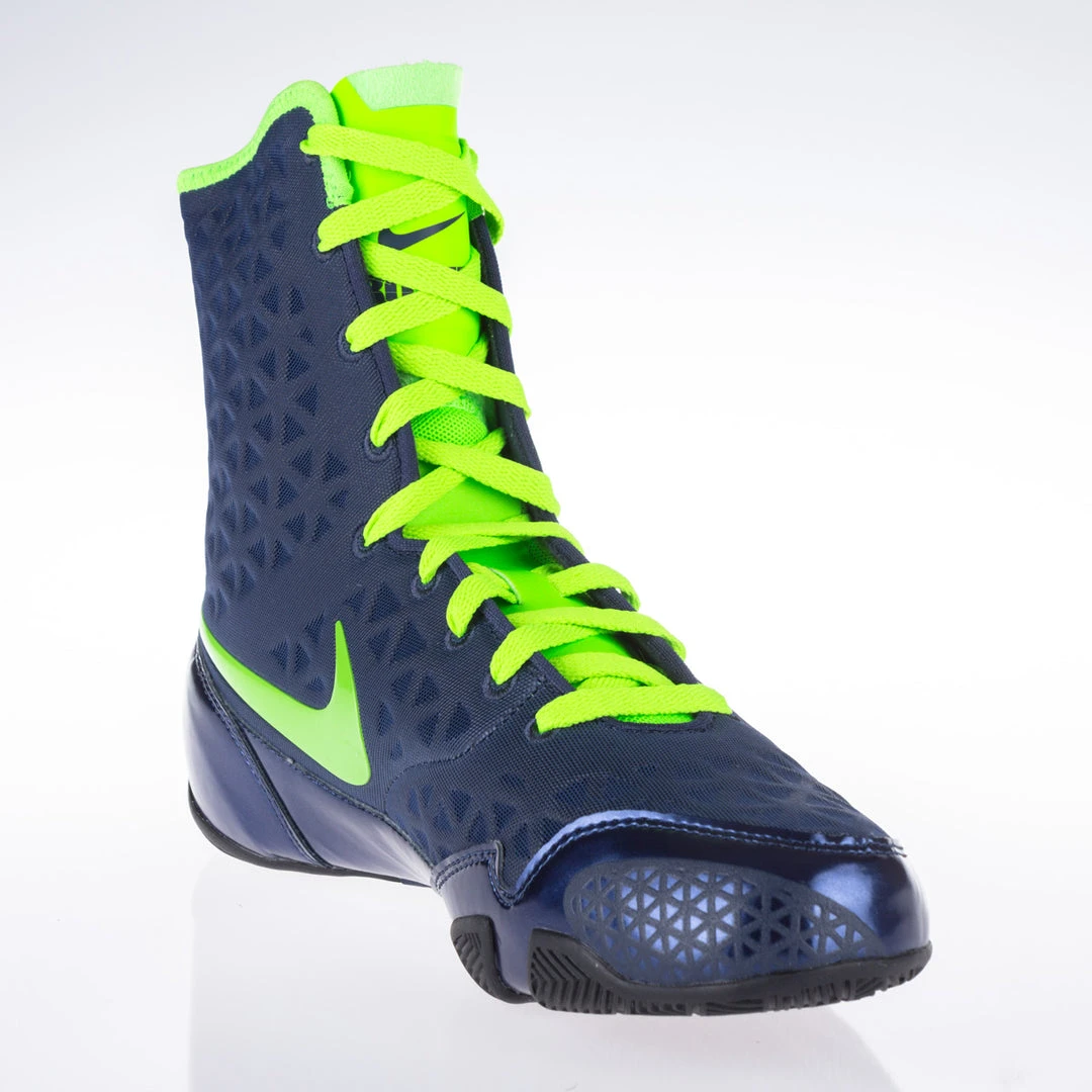Nike KO Boxing Shoes - Blue/neon Green, 839421413 4 Nike KO Boxing Shoes - Blue/neon Green, 839421413
