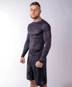Rash Guard Fighter - Life Is A Fight - Grey, FRG-13