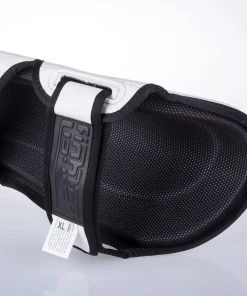 Fighter Shinguards Thai Ergo - White, FSG-004WB