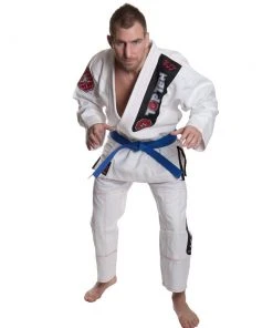 TOP TEN MMA BJJ Uniform - White, 1512-1
