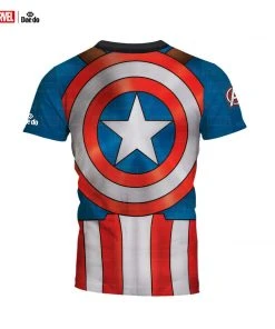 Daedo Captain America Full Print T- Shirt, MARV52301 Training T-Shirts