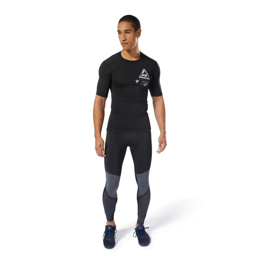Reebok Graphic Compression Tee - Black, DP6560 7 Reebok Graphic Compression Tee - Black, DP6560