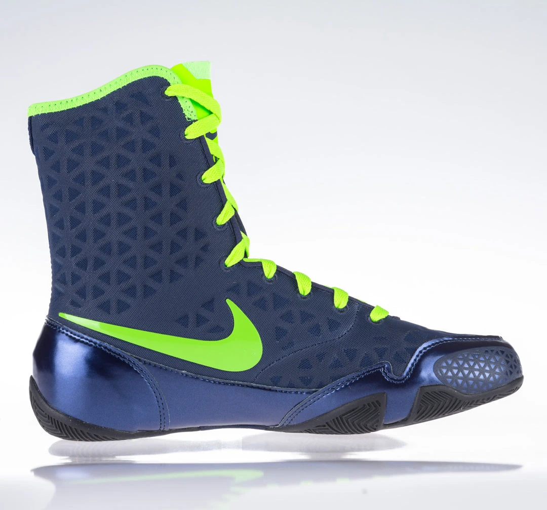 Nike KO Boxing Shoes - Blue/neon Green, 839421413 6 Nike KO Boxing Shoes - Blue/neon Green, 839421413