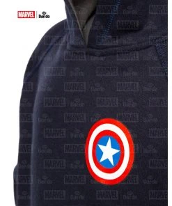 Daedo Hoodie Captain Americar - Black, MARV50322